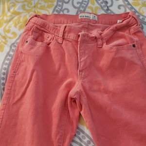 Old Navy Corduroy Skinny pants in Salmon